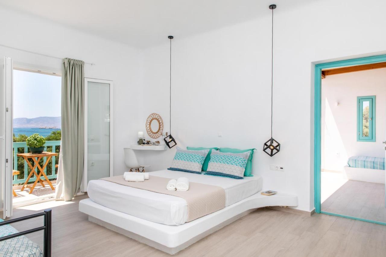 Kalais Sea Vibes, Beachfront Suites - A 10 Minute Drive Away From Naxos Town - Next To The Bus Stop Pláka Exteriör bild