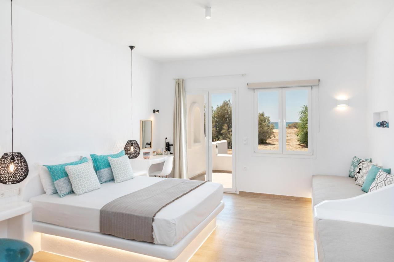 Kalais Sea Vibes, Beachfront Suites - A 10 Minute Drive Away From Naxos Town - Next To The Bus Stop Pláka Exteriör bild